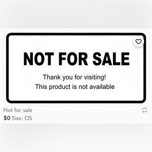 SOLD - THIS ITEM IS NOT FOR SALE